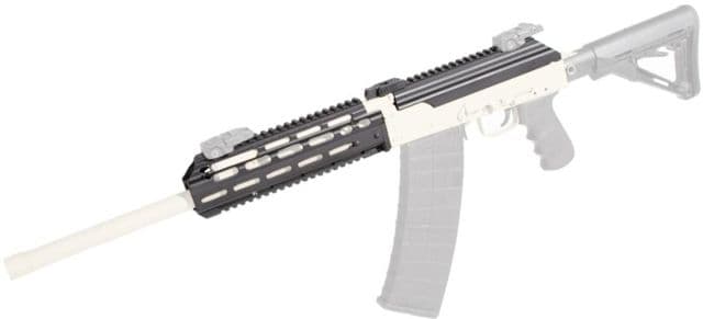 Texas Weapon Systems Gen-3 Dog Leg Scope Rail w/Hinge Base & Quick Release Saiga-12 Black