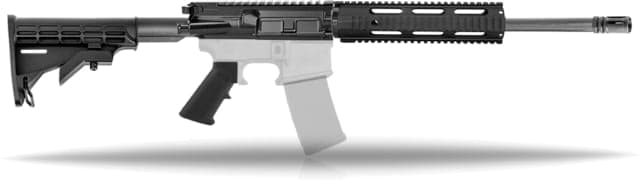 Tiger Rock AR Rifle Kit Handguard 7.62x39 16in Barrel HBAR Carbine 1x10 Twist 5/8x24 Thread 10in Quad Rail Handguard Brake Nitride Anodized Black