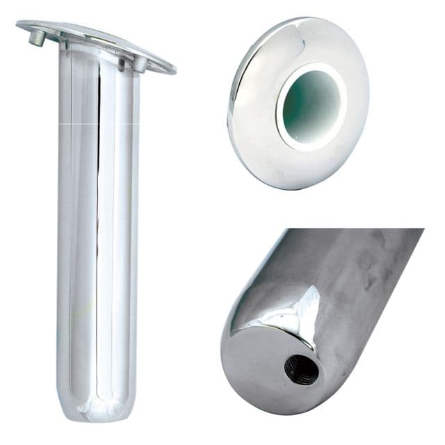 Tigress Blind Mount Round Head Closed Base Rod Holder - 30 - 9"