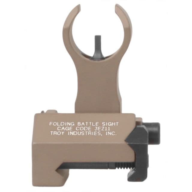 Troy Top Mounted Deployable Front Sight Front Tactical w/HK Style Housing Flat Dark Earth