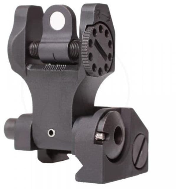 Troy Rear Folding Battle Sight T6 Aircraft Aluminum Black FBS-R0BT-00