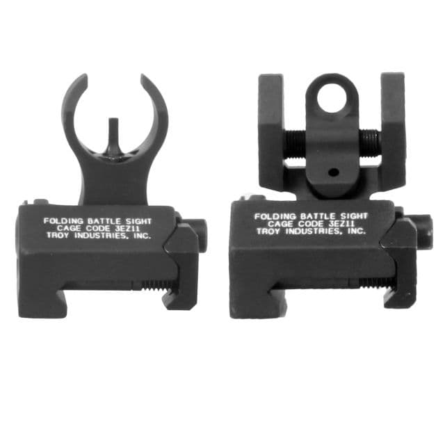 Troy Micro Set HK Top Mounted Deployable Front and Rear Sight Black