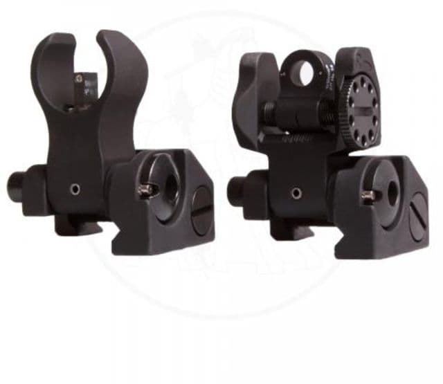 Troy Tritium HK Top Mounted Deployable Front and Rear Sight Black