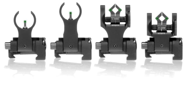 Troy Tritium M4 Top Mounted Deployable Front and Rear Sight Black
