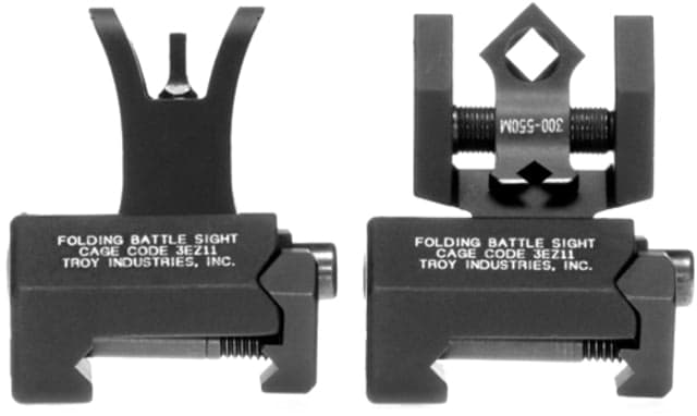 Troy Used Troy Tritium M4 Top Mounted Deployable Front And Rear Sight Black Ssig-Mcm-Stbt-01