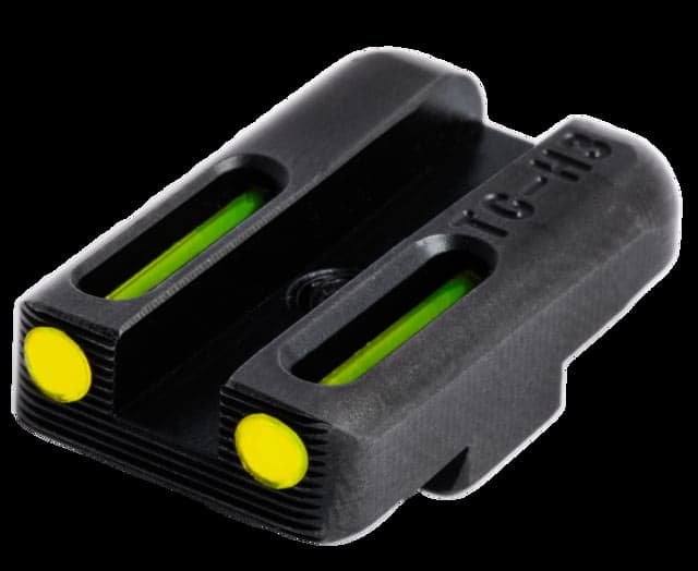 TruGlo Brite-Site TFO Low Profile Green Fiber Optic Front Yellow Rear Sight Set for Glock 42 TG