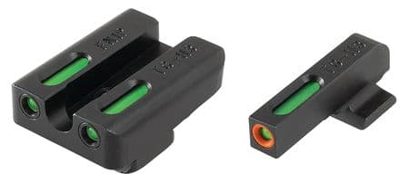 TruGlo Brite-Site TFX Pro Sight Set For FNH FNP-40/FNX-40/FNS-40 Including Compact Green Rear Green With Orange Focus Lock Front Sight TG