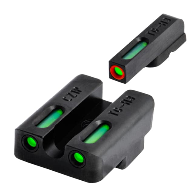 TruGlo Brite-Site TFX Pro Sight Set For CZ 75 Series Green Rear Green With Orange Focus Lock Front Sight TG