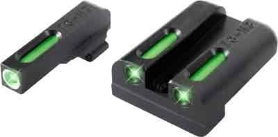 TruGlo Brite-Site TFX Sights For Walther PPS Green Rear/Green With Focus Lock Front TG