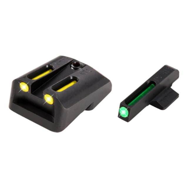 TruGlo TFO Day/Night Sight Set for Novak .260/.500 Yellow Rear Sight TG