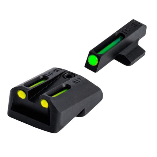 TruGlo TFO Day/Night Sight Set for Novak .270/.500 Yellow Rear Sight