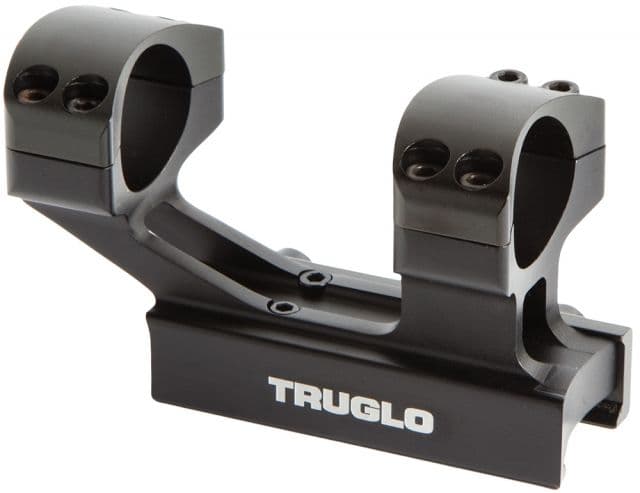 TruGlo Scope Mount For Tactical Rifle 1-Piece Weaver/Picatinny Black Fin TG