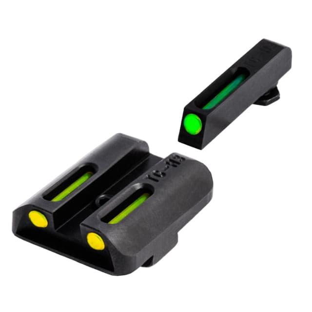 TruGlo Tritium / Fiber Optic TFO Hand Gun Sights Green Front and Yellow Rear - For Glock 17/19/22 and Similar TG
