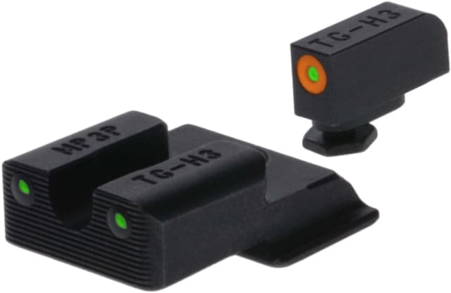 TruGlo Tritium Pro Handgun Night Sights for Smith & Wesson M&P 380 EZ w/ Orange Front Ring TG
