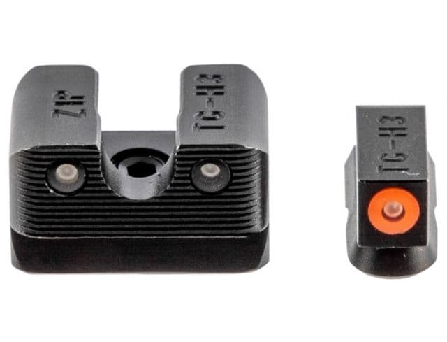 TruGlo Tritium Pro Night Sights CZ 75 Green W/Orange Outline Fr TG