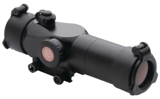 TruGlo Triton Tactical Red Dot Sight 1x30mm 3MOA Center Dot Reticle Plus Red/Green/Blue Aiming Dots Black TG