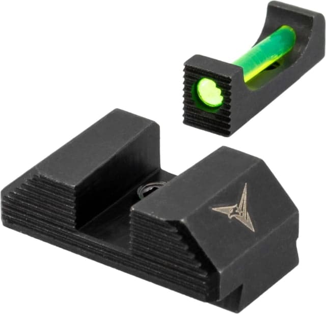 TRYBE Defense High Glow Fiber Optic Night Sights for Glock 17/19/22/23/24/26/27/33/34/35/37/38/39 & SIG P320/P365 Standard Black