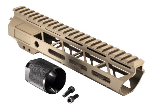TRYBE Defense Magnite Go Fast Ultra Lightweight Handguard Cut Top Rail M-LOK FDE 9in