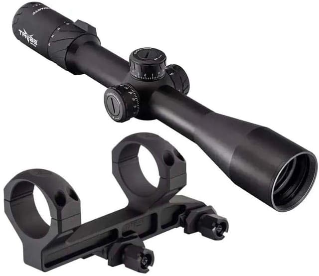 TRYBE Optics 4-16x44mm Rifle Scope & 30mm Cantilever Riflescope Ring Mount
