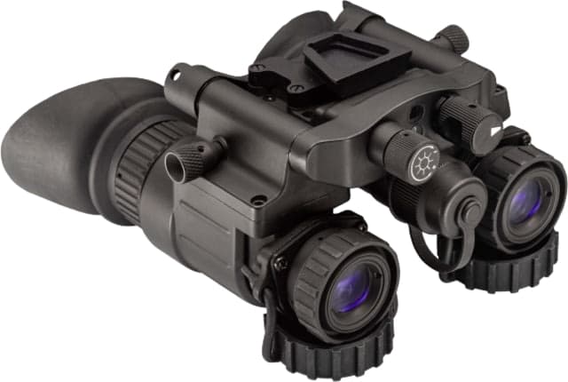 TRYBE Optics NVG-50 Dual 1x19mm White Phosphor Tube Night Vision Goggle Gen 3 Min 1600+ FOM 64-72 lp/mm Black