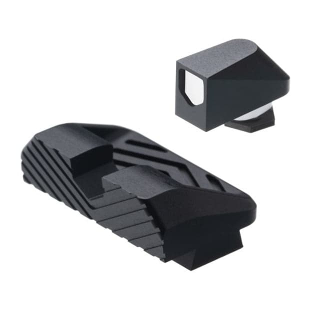 Tyrant CNC Glock Compatible Sights Full Size Black/white