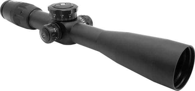 U.S. Optics FDN-17X 3.2-17x50mm Rifle Scope 34mm Tube First Focal Plane HORUS H102 Reticle 1/10 MIL Elevation Windage Adjustment Matte Black Medium