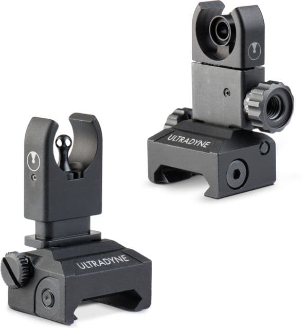 Ultradyne C4 Flip-Up Front/Rear Sight Set Black