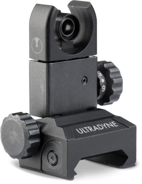 Ultradyne C4 Flip-Up Rear Sight Picatinny Mount Black