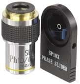 Unico PHASE KIT includes 10X semi-plan phase objective and slide-in annulus ring for G380 series