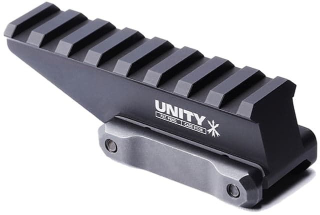 Unity Tactical Fast Absolute Riser Elevates Absolute Cowitness to 2.26in Optical Height Direct to Picatinny Black Anodized