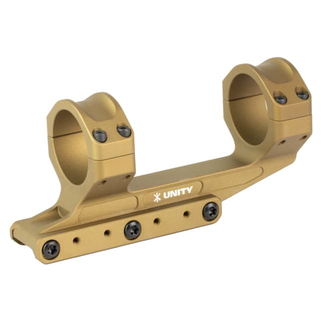 Unity Tactical REKE Scope Mount 34mm 1.54in Height Fits Picatinny Anodized Finish Flat Dark Earth