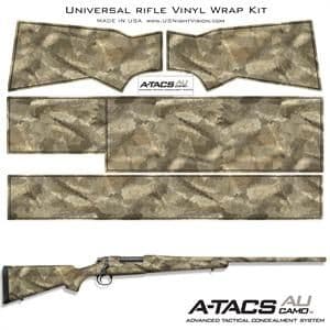 US Night Vision A-TACS Camo Pre-Cut Universal Rifle Skin Vinyl Wrap 20x30in A-TACS Camo AU
