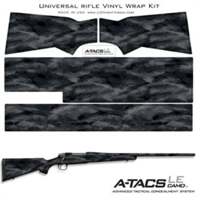 US Night Vision A-TACS Camo Pre-Cut Universal Rifle Skin Vinyl Wrap 20x30in A-TACS Camo LE