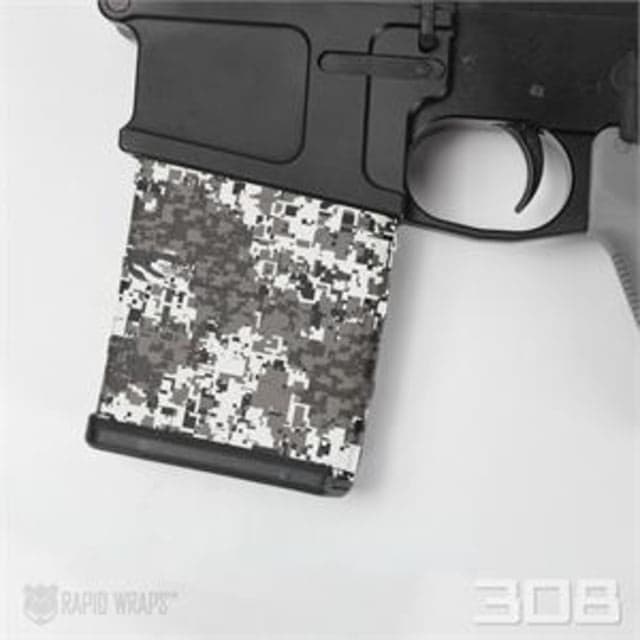 US Night Vision Mag Wraps - 308 20-Shot Magazine Tiger Stripe Deep Woods Snow Camo Pattern 20-Shot 308 Mag