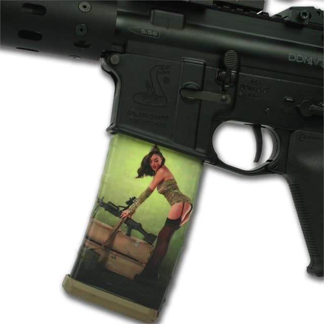 US Night Vision Mag Wraps AR Rifle 30-Shot Magazine Hot Shots Calendar 2013 Rosie Cover
