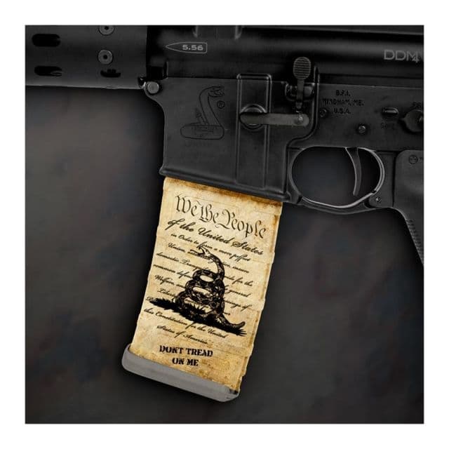 US Night Vision Mag Wraps Rapid Wraps AR Mag Flag Pattern Don't Tread On Me Flag