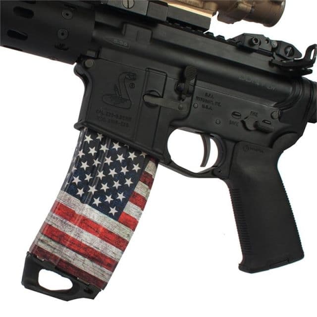 US Night Vision Mag Wraps Rapid Wraps AR Mag Flag Pattern Patriot US Flag