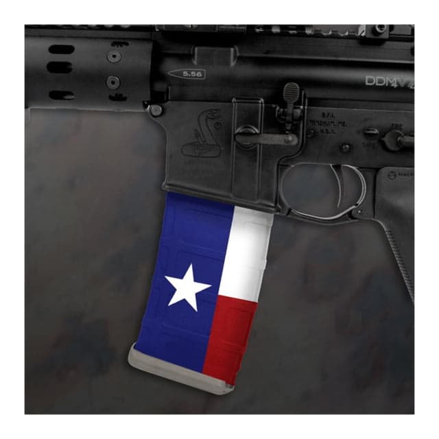 US Night Vision Mag Wraps Rapid Wraps AR Mag Flag Pattern Texas State Flag Red White Blue