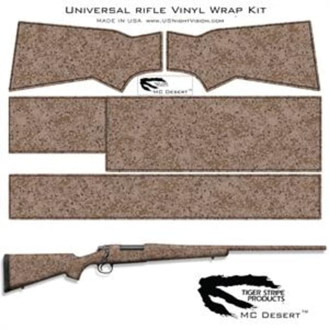 US Night Vision Tiger Stripe Camo Pre-Cut Universal Rifle Skin Vinyl Wrap 20x30in USMC Desert