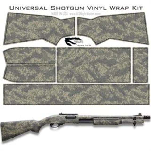 US Night Vision Tiger Stripe Camo Pre-Cut Universal Shotgun Skin Vinyl Wrap 20x30in Army UCP
