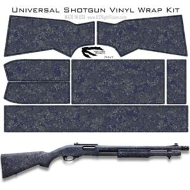 US Night Vision Tiger Stripe Camo Pre-Cut Universal Shotgun Skin Vinyl Wrap 20x30in Digital Navy