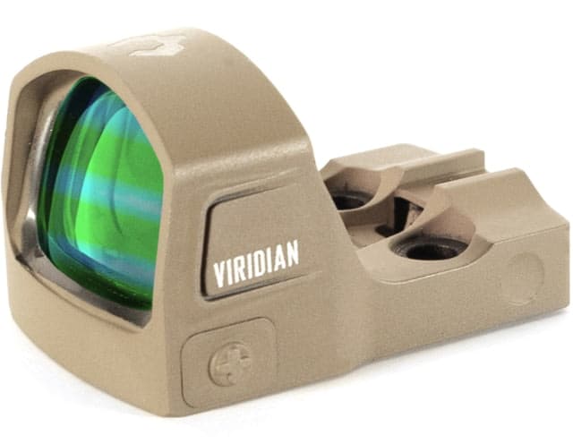 Viridian Weapon Technologies RFX15 17-24mm Reflex Red Dot Sight 3 MOA Green Dot Flat Dark Earth