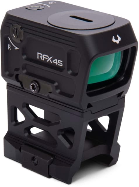 Viridian Weapon Technologies RFX45 Closed Emitter Green Dot Sight includes High Mount for 1/3 Co-Witness Black