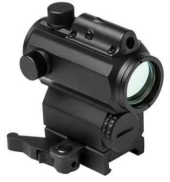 Vism Red & Blue Dot Reflex Optic - 1.7in H with Integrated Green Laser Black