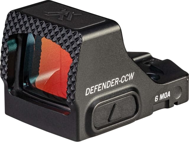 Vortex Defender-CCW Reflex Red Dot Sight 1x25mm 6 MOA Reticle Black 1.6in .95oz