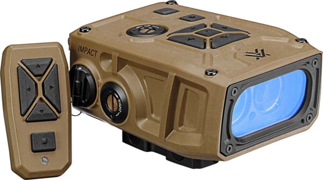 Vortex Impact Ballistic Rail-Mounted Laser Rangefinder Tan 15.25x11.75x14.75 Tan 4.6in 16oz