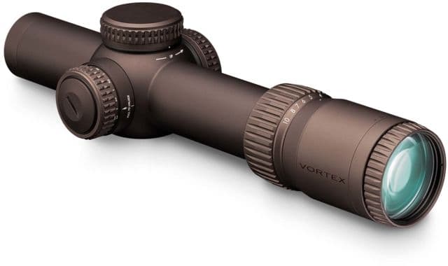 Vortex Razor HD Gen III 1-10x24mm Rifle Scope 34mm Tube First Focal Plane Stealth Shadow Hard Anodized Red EBR-9 MRAD Reticle Mil Rad Adjustment