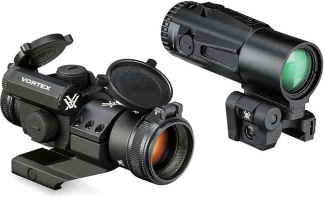 Vortex StrikeFire II Red Dot Sight 4 MOA Black w/Micro 6X Red Dot Sight Magnifier