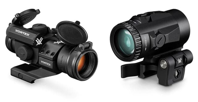 Vortex Strikefire Ii 1x30mm 4 Moa Red Dot Sight Hard Anodized Matte Black W/ Vortex Micro 3x22mm Magnifier