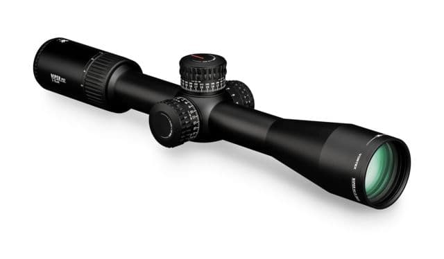 Vortex Viper PST Gen II 3-15x44mm Rifle Scope 30mm Tube First Focal Plane Black Hard Anodized Red EBR-7C MOA Reticle MOA Adjustment 14.3in 28.1oz